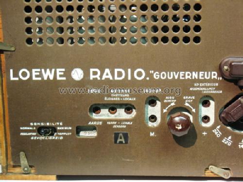 Gouverneur ; Loewe Radio; (ID = 1256911) Radio
