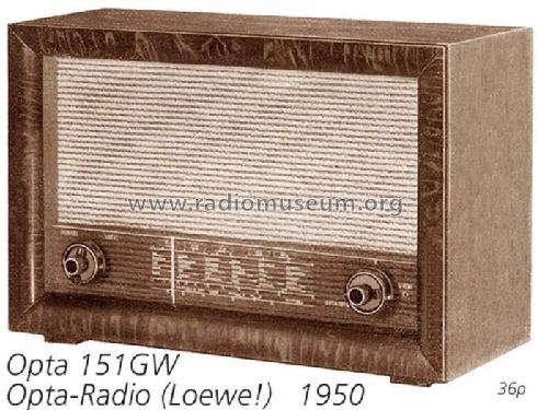 151W; Loewe-Opta; (ID = 707937) Radio
