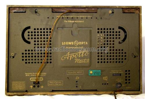 Apollo Plastik 551WF/P; Loewe-Opta; (ID = 100418) Radio