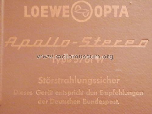 Apollo-Stereo 5761W; Loewe-Opta; (ID = 1617814) Radio