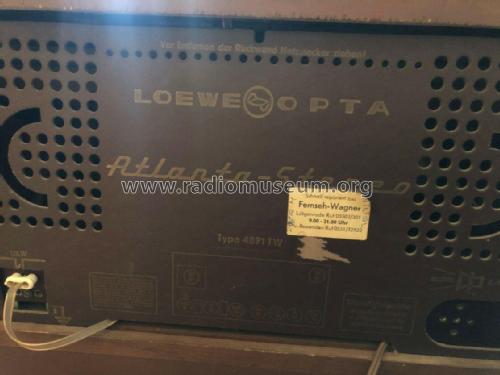 Atlanta 4891T/W; Loewe-Opta; (ID = 2791701) Radio