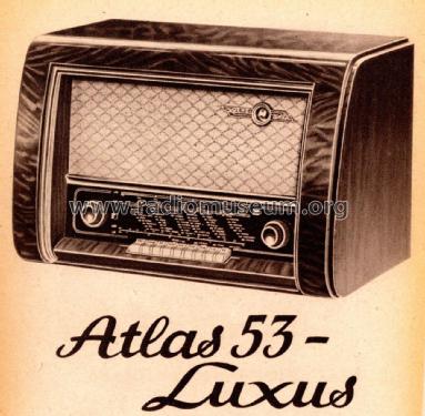 Atlas 53 Luxus 1953W; Loewe-Opta; (ID = 2646238) Radio