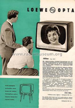 Atlas 665/I ; Loewe-Opta; (ID = 1754307) Television