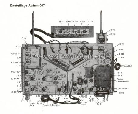 Atrium 607; Loewe-Opta; (ID = 685976) Television