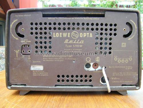 Bella 5710W; Loewe-Opta; (ID = 855610) Radio