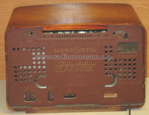 Bella 700W; Loewe-Opta; (ID = 157576) Radio