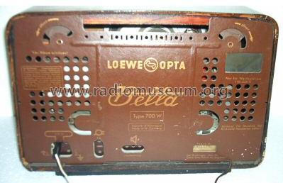 Bella 700W; Loewe-Opta; (ID = 28212) Radio