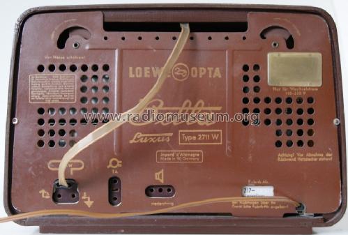 Bella-Luxus 2711W; Loewe-Opta; (ID = 1192293) Radio