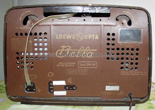 Bella-Luxus 2711W; Loewe-Opta; (ID = 99248) Radio