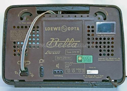 Bella-Luxus 3711W; Loewe-Opta; (ID = 290658) Radio