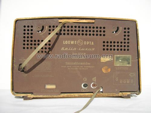 Bella-Luxus 5714W; Loewe-Opta; (ID = 1955971) Radio