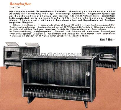 Botschafter 2930T; Loewe-Opta; (ID = 2214870) Radio