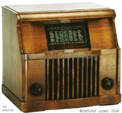 Botschafter W; Loewe-Opta; (ID = 359) Radio