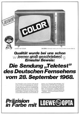 Color F921 14075; Loewe-Opta; (ID = 1195579) Television