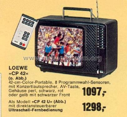 CP-42 - Art.-Nr. 58411; Loewe-Opta; (ID = 1762779) Televisore