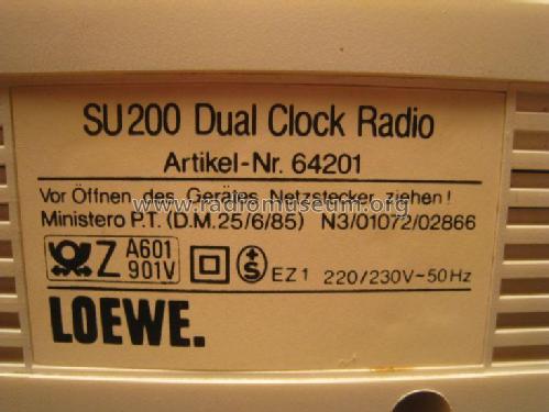 Dual Clock Radio SU200 - Artikel Nr.: 64201; Loewe-Opta; (ID = 1915437) Radio