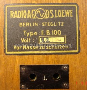 EB100W; Loewe-Opta; (ID = 138886) Radio