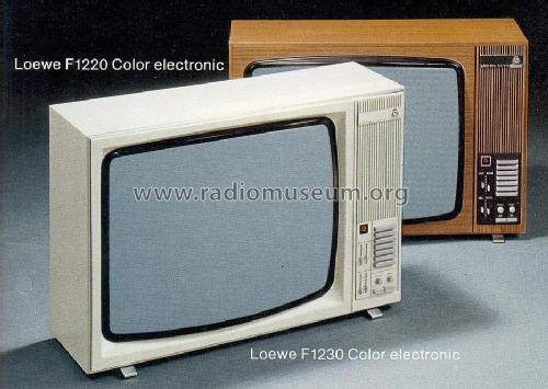 F1220 Color electronic 52440; Loewe-Opta; (ID = 1754139) Television