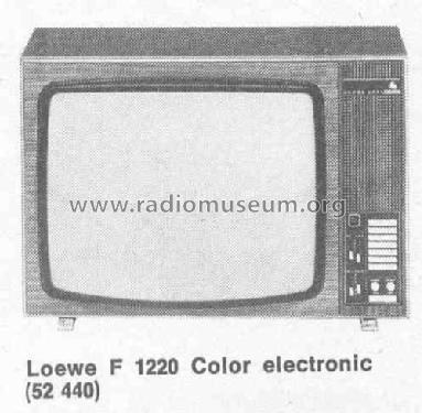 F1220 Color electronic 52440; Loewe-Opta; (ID = 381009) Television