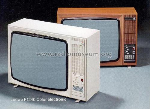 F1240 Color electronic 52450; Loewe-Opta; (ID = 1754151) Television