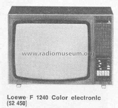 F1240 Color electronic 52450; Loewe-Opta; (ID = 381012) Television