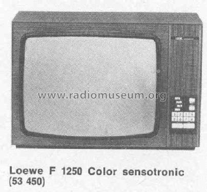 F1250 Color sensotronic 53450; Loewe-Opta; (ID = 381015) Television