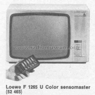 F1265U Color 52465; Loewe-Opta; (ID = 381017) Television