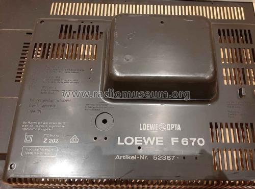 F670 52367; Loewe-Opta; (ID = 2691412) Televisión