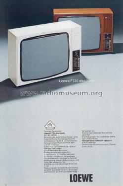 F720 electronic 53330; Loewe-Opta; (ID = 1755552) Télévision