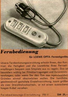 Fernbedienung FB II ; Loewe-Opta; (ID = 2161912) Altri tipi