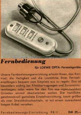 Fernbedienung FB II ; Loewe-Opta; (ID = 2161912) Misc