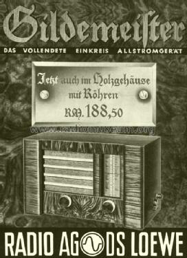 Gildemeister GW; Loewe-Opta; (ID = 1617082) Radio