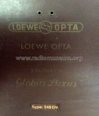 Globus Luxus 548GW; Loewe-Opta; (ID = 2135746) Radio
