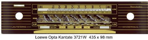 Kantate 3721W; Loewe-Opta; (ID = 693601) Radio