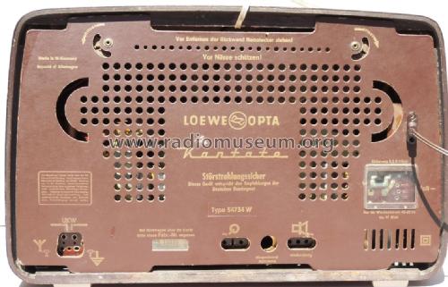 Kantate 54734 W; Loewe-Opta; (ID = 2291367) Radio