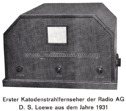 Kathodenstrahlfernseher; System Manfred von Ardenne ; Loewe-Opta; (ID = 2225886) Television