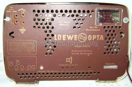 Kobold 4700W; Loewe-Opta; (ID = 765306) Radio