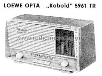 Kobold 5960TR; Loewe-Opta; (ID = 112079) Radio