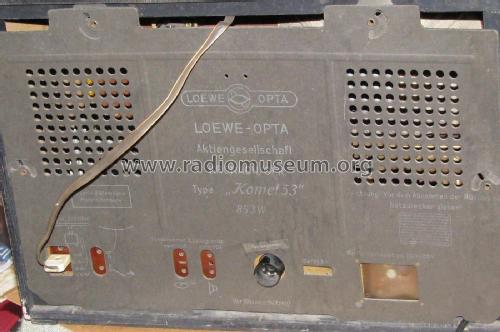 Komet 53 853W; Loewe-Opta; (ID = 1861020) Radio