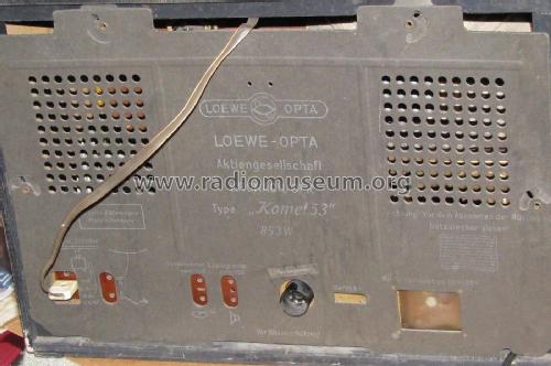 Komet 53 853W; Loewe-Opta; (ID = 1861020) Radio