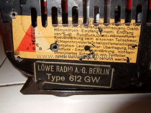 Löwe-Opta 612GW; Loewe-Opta; (ID = 1505896) Radio