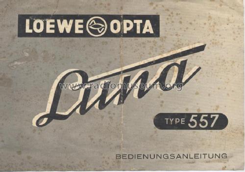 Luna 557W; Loewe-Opta; (ID = 970788) Radio