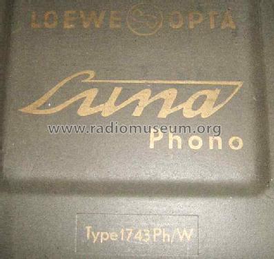 Luna-Phono 1743Ph/W; Loewe-Opta; (ID = 1419803) Radio
