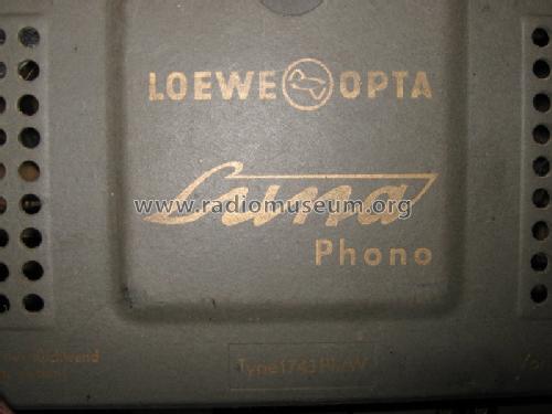 Luna-Phono 1743Ph/W; Loewe-Opta; (ID = 832779) Radio