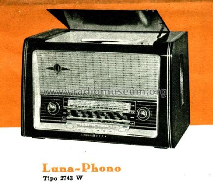 Luna-Phono 2743W; Loewe-Opta; (ID = 291584) Radio