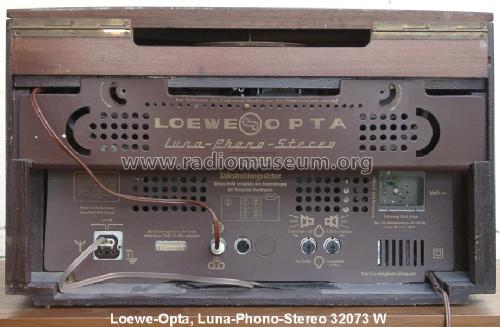 Luna-Phono-Stereo 32073W; Loewe-Opta; (ID = 102570) Radio
