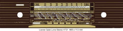 Luna-Stereo 4731W; Loewe-Opta; (ID = 954941) Radio