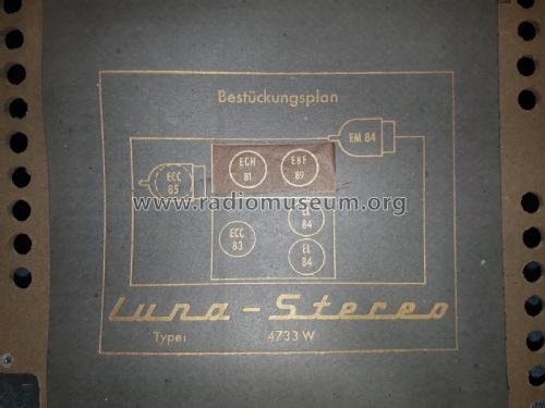 Luna Stereo 4733 W; Loewe-Opta; (ID = 2619737) Radio