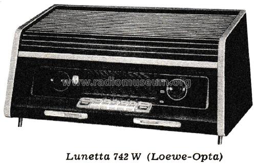 Lunetta 742W; Loewe-Opta; (ID = 2540842) Radio