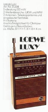 Luxy 51208; Loewe-Opta; (ID = 1755682) Radio